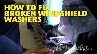 How To Fix Broken Windshield Washers EricTheCarGuy [upl. by Eilahtan324]