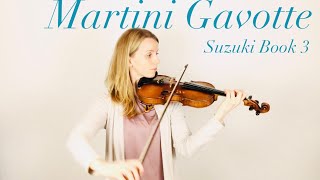 Martini Gavotte  Suzuki Book 3 [upl. by Enamrahs]