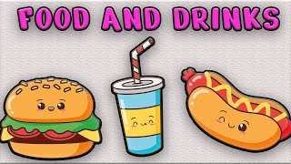 Kids Vocabulary  Food and Drinks Vocabulary [upl. by Aiyt]