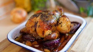 Overnight Brined Slow Roasted Chicken [upl. by Ameehsat242]