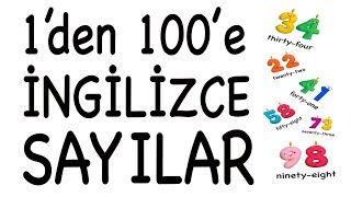 1’den 100’e KADAR İNGİLİZCE SAYI SAYMA [upl. by Aiekan]