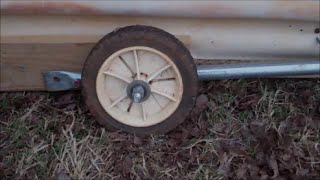 Make Retractable Wheels For A Chicken Tractor [upl. by Asemaj]