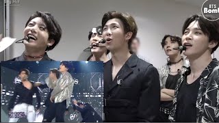 ENG SUB BTS Reaction to Namjoon ripping off Jungkook’s shirt during Fake Love [upl. by Stirling]