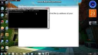How to find your local ip address for your multiplayer MINECRAFT SERVER [upl. by Nickelsen]