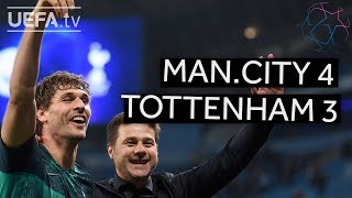 MANCHESTER CITY 43 TOTTENHAM UCL HIGHLIGHTS [upl. by Lledor]