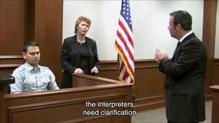 Mock Court Trial Deaf Interpreters in Action [upl. by Nosinned]