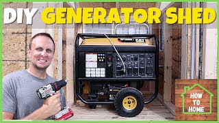 Generator Shed Ideas  DIY Generator Enclosure [upl. by Robinet474]