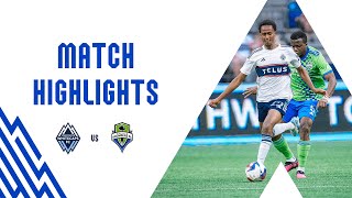 HIGHLIGHTS Vancouver Whitecaps FC vs Seattle Sounders FC  May 20 2023 [upl. by Anauqal]