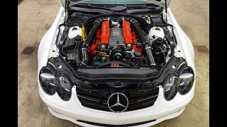 Highly customized Mercedes Benz SL55 AMG with 700 horsepower Exhaust sounds and full tour [upl. by Macario]