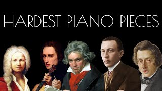 Top 10 Most Difficult Piano Pieces [upl. by Ennove473]