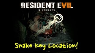 Snake Key Location  Resident Evil 7 RE7 [upl. by Dnomed229]