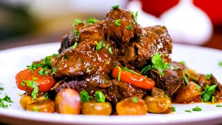 How to Make beef Bourguignon WITHOUT WINE [upl. by Elison]