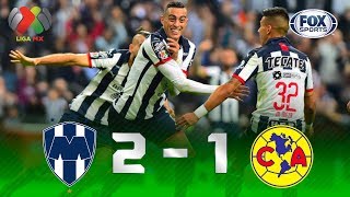 Monterrey  América 21  GOLES  Final Ida  Liga MX [upl. by Attela]