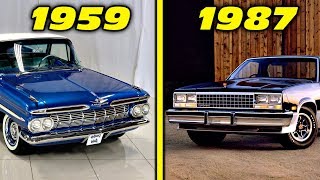 Chevrolet El Camino History  Evolution 1959  1987 4K [upl. by Greene131]