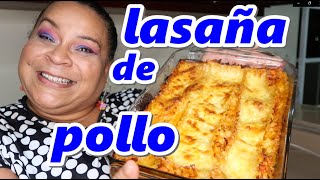 LASAÑA DE POLLO PASO A PASO [upl. by Nerradal]