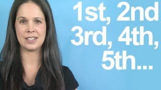 How to Pronounce ORDINAL NUMBERS  American English [upl. by Liuka]