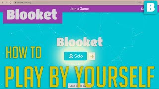 Blooket How To Play By YOURSELFWithout A HOST  Step By Step Tutorial [upl. by Rahab]