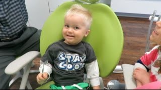 Toddlers First Dentist Visit  Crazy8Family [upl. by Janene]