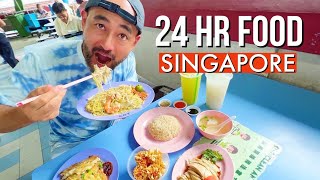 The Ultimate 24 Hour FOOD Tour in SINGAPORE [upl. by Rilda615]