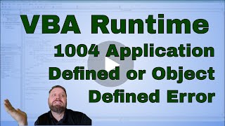 VBA runtime error 1004 Applicationdefined or Objectdefined error [upl. by Acinoreb]