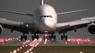 Emirates A380 Arriving and Departing Manchester Airport [upl. by Gnuh]