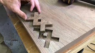 Wood Inlay For Beginners—How To Woodworking [upl. by Charline]