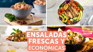 Ensaladas frescas y económicas  Kiwilimón [upl. by Htesil534]