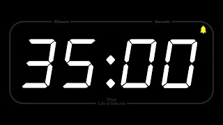 35 MINUTE  TIMER amp ALARM  Full HD  COUNTDOWN [upl. by Stieglitz]