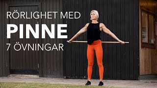 Rörlighetsträning med pinne – 7 uppmjukande övningar [upl. by Nahor]