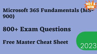 Microsoft 365 Fundamentals MS900 Exam Dumps amp Questions 2024 [upl. by Malory36]