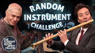 Random Instrument Challenge with Pete Davidson  The Tonight Show Starring Jimmy Fallon [upl. by Thurnau]