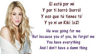 Shakira  Loca Spanish Version ft El Cata Lyrics English and Spanish  Translation amp Meaning [upl. by Chlores]