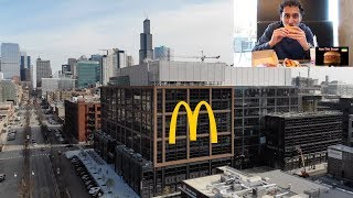 Eating at McDonalds World Headquarters in Chicago IL [upl. by Lihkin]