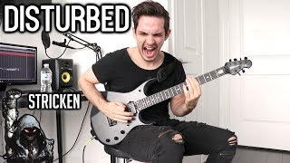 Disturbed  Stricken  GUITAR COVER 2019  Screen Tabs [upl. by Litta]