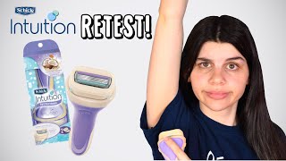 SHAVING SOME THICK HAIR WHILE RETESTING Schick Intuition Review  Commercial Commotion [upl. by Allayne]