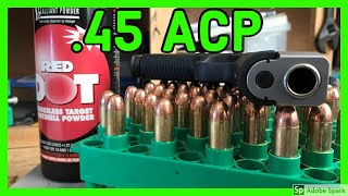 🔥 Reloading 45 ACP on a Single Stage Press  How to Reload [upl. by Miarhpe349]