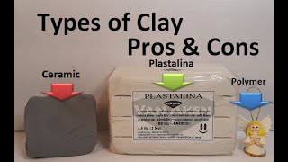 Types of Clay  Pros and Cons ceramic plastalina polymer [upl. by Hurst]