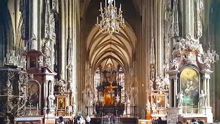 St Stephens Cathedral Stephansdom in Vienna Austria [upl. by Awe793]