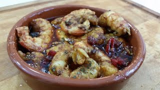 Gambas al PIL PIL picantones 🌶🌶🌶🌶 [upl. by Calendra]