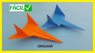 👉🏽 Cómo hacer un AVIÓN ✈ de papel FÁCIL ✅  Aviones de Origami PASO A PASO [upl. by Adnarb778]