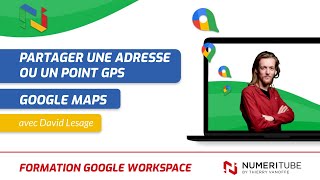 GOOGLE MAPS  PARTAGER UNE ADRESSE OU UN POINT GPS [upl. by Yssirc]