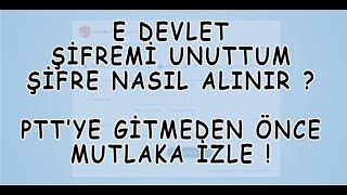 EDevlet Şifresi Nasıl Alınır  EDevlet Şifremi Unuttum Şifre Sıfırlama GÜNCEL 2024 [upl. by Fonsie455]