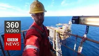 In 360 Life on an Oil Rig BBC News [upl. by Bale]