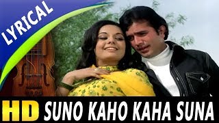 Suno Kaho Kaha Suna With Lyrics  Kishore Kumar Lata MangeshkarAap Ki Kasam Songs  Rajesh Khanna [upl. by Ledoux874]