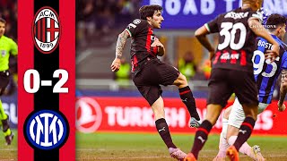 AC Milan 02 Inter  Highlights ChampionsLeague [upl. by Patnode]