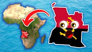 Angola  Geography amp Provinces  Countries of the World [upl. by Nostets431]