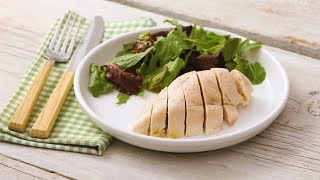 Poached Chicken Breasts Martha Stewart [upl. by Ahcsas]