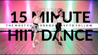 The Most Fun 15 Minute Cardio Dance Fitness Workout EVER [upl. by Mcdade]