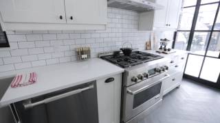 Interior Design — Crisp Clean amp Narrow BrooklynStyle Galley Kitchen Renovation [upl. by Otiragram]