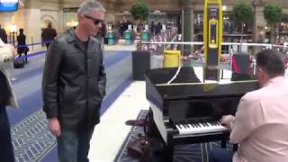 Bored Brits Discover A Grand Piano In A French Station [upl. by Bronez]